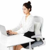 Coussin de siège lombaire ergonomique chauffant pour correction de posture, en mousse à mémoire de forme, lavable, couleur personnalisable pour bureau et maison