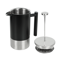 Cafetière à piston française I-TOP OEM en acier inoxydable 304 à double paroi isolée 350/800/1000ml portable – Vente en gros