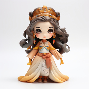 للبيع بالجملة تماثيل كرتونية لطيفة مخصصة على الطراز الصيني دمى فتاة شبيهة بطراز أنيمي ثلاثية الأبعاد للديكور - Product Image 2