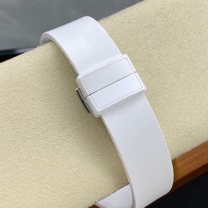 Montre-bracelet de luxe pour homme en céramique 2026, boîtier octogonal 40 mm, cadran rayé dégradé jaune-vert, affichage de la date, étanche - Product Image 5