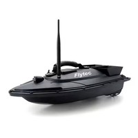 Perahu Umpan RC 500M Dual Motor dengan Sensor Sonar untuk Memancing di Es, Pencari Ikan 4-Saluran, Dikendalikan Aplikasi, Siap Pakai dengan Remote Kontrol, 1.5kg