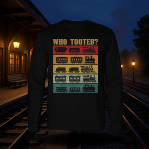 T-shirt à manches longues pour les amateurs de locomotives, cadeau pour collectionneur de trains - Product Image 3
