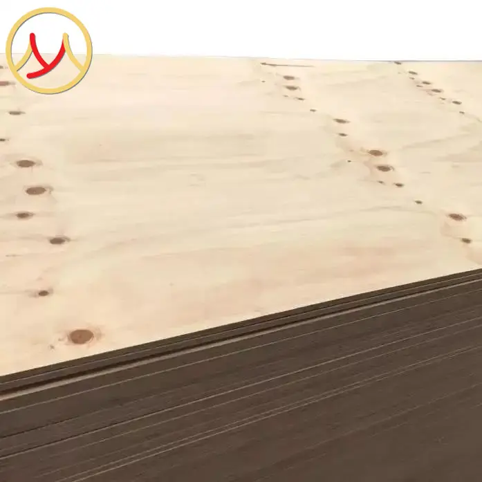 Grosir knotty pinus struktural kayu lapis 4x8 CDX kayu lapis pinus untuk penggunaan eksterior konstruksi