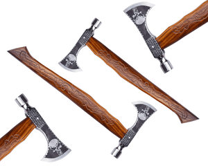 Rìu chất lượng cao, chuyên dụng ngoài trời, cấp công nghiệp HC 5160, thép cacbon cao, cán gỗ hồng sắc, 600g, dùng chặt cây, rìu MDM - Product Image 6