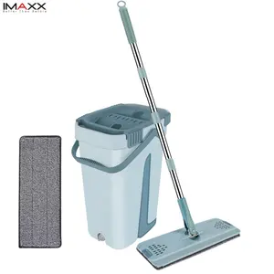 ممسحة أرضية IMAXX 360 سحرية قابلة للضغط بدون استخدام الدلو للتنظيف المنزلي بسعر ترويجي ممسحة بلاستيكية يمكن إعادة تعبئتها