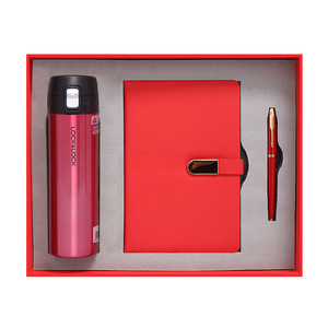 Lock & Lock Business Gift Set Insulated Water Bottle Notebook Pen <b>Red</b> <b>Box</b> Corporate Gift - Product Image 5
