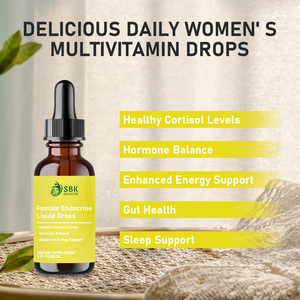Best Seller Female Endocrine liquid Drops with Riboflavin Menopause <b>Supplement</b> Herbal Formula Strawberry Flavory liquid drops - Product Image 6
