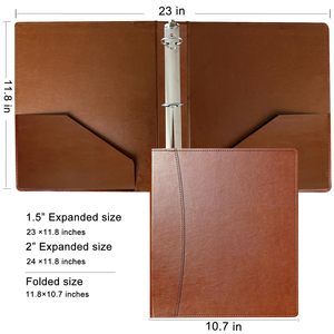 A4 Thư Kích Thước Xem Tùy Chỉnh Vải Lanh 1 Inch Tập Tin Tài Liệu Tổ Chức Thư Mục Da Danh Mục Đầu Tư 3 D Vòng Chất Kết Dính Với Slipcase - Product Image 3