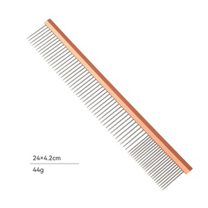 Fenice da barbiere-uso Shaggy-Dog Pet-pulizia <span class=keywords><strong>pettine</strong></span> toelettatura animali di alta qualità in lega di alluminio in acciaio inox arcobaleno <span class=keywords><strong>pettine</strong></span> delle pulci del <span class=keywords><strong>cane</strong></span> - Product Image 5