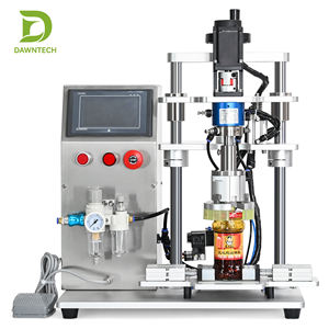 Máquina semiautomática para tapar con tornillo con servomotor para frascos de vidrio, botellas de salsa, cosméticos, mermelada, mayonesa, encurtidos y crema - Product Image 1