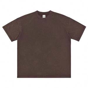 Camiseta Personalizada para Hombre, 100% Algodón, Cuello Redondo, Estilo Urbano, Oversize, con Logotipo Bordado, Estilo Vintage - Product Image 2