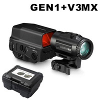 5D Era Tactical Optics Gen II Aluminum Waterproof Holographic Red Dot Sight Magnifier for Hunting Dynamic Close Quarters Full