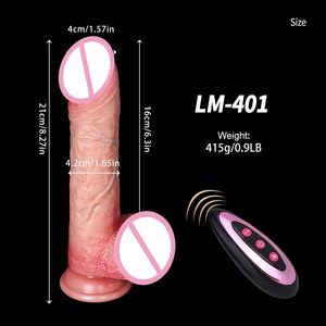 Jouet sexuel électrique télescopique chauffant pour femmes, en silicone, pour masturbation et travestissement érotique - Product Image 3