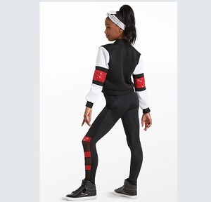Costumes de danse OEM pour femmes, pantalon long de sport, costumes de breakdance, veste de sport pour enfants, vêtements de danse lyrique, hip-hop, street dance - Product Image 5