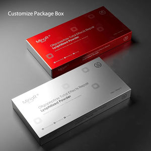 Autocollant à impression personnalisée Étiquettes et boîte de 2ml 5mg pour flacons de 2ml 3ml Boîte dure en carton pour médicaments Feuille d'or, Boîte en papier avec bac à blister - Product Image 4