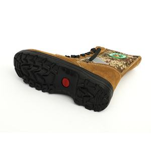 Chaussures de pompier personnalisables directement de l'usine, bottes de sauvetage d'urgence en cuir, combinaison de protection ignifuge pour les forêts, vente en gros - Product Image 5