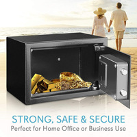 Caja Fuerte para Dinero, Mini, para Hogar, Hotel, Oficina, Banco, Nuevo Diseño, Acero Laminado en Frío, Cerradura Electrónica, Caja de Seguridad para Almacenamiento