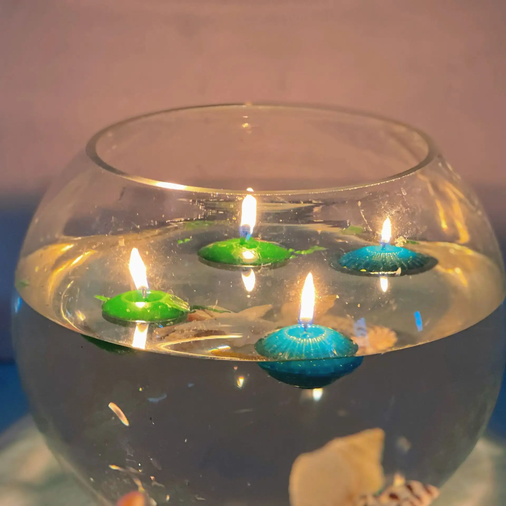 Vela flotante modelo de vela de plástico pastel flotante estante de bola flotante pastel flotante vela molde Diy molde