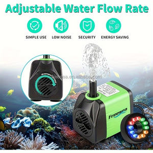 फ्रीसिया समायोज्य 10 डब्ल्यू 160gph सबमर्सिबल एक्वेरियम पंप के साथ एलईडी लाइट 3.3फीट प्लास्टिक ट्यूबिंग के साथ - Product Image 3