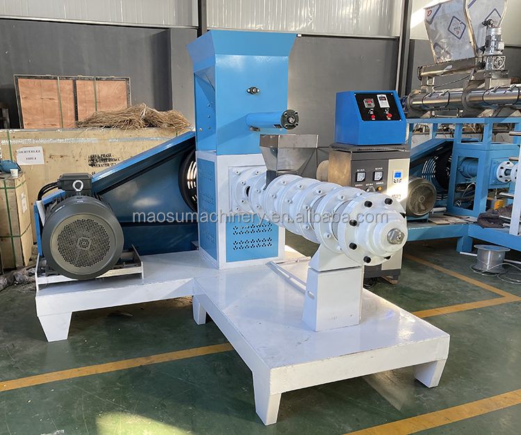 Full fat soya soybean meal extruder machine for animal pig chicken feed