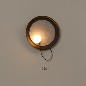 Lampe murale LED magnétique en fer de style nordique pour salon, chambre, bureau, chevet ; Décoration murale minimaliste pour couloir - Product Image 6