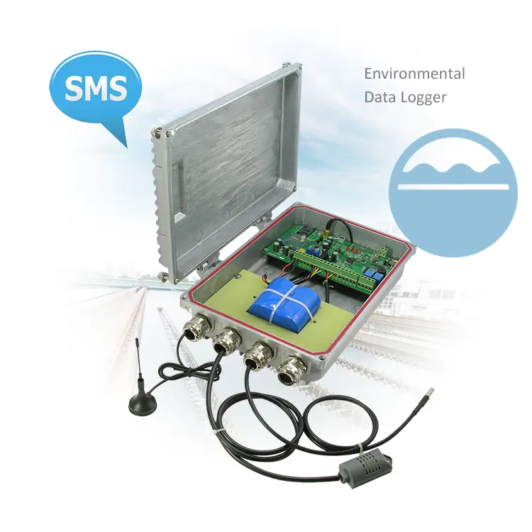 Real-time monitoring gprs data logger water pressure data logger weather station with cloud/mobile app service