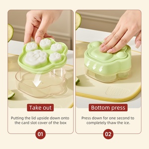 Moldes Flexibles para Helados de Grado Alimenticio con Diseño de Dibujos Animados, Compatibles con OEM, Ecológicos, Sostenibles, Seguros, Reutilizables, Herramienta para Hacer Helados para Niños - Product Image 5