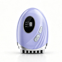 Tragbarer Mini-EMS-Mikrostrom-Heiz-Vibrations-Stein zur Hautverjüngung, Gesichtspflege-Massagegerät für Reisen