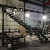 Fabricant direct usine : Escalier sur mesure pour projets hôteliers et résidentiels, commande en gros