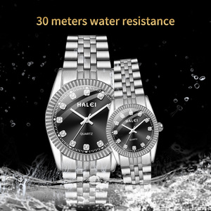 Envío Directo HALEI Nuevo Reloj de Cuarzo Original Resistente al Agua 3BAR con Manecillas de Acero Inoxidable y Movimiento Japonés al por Mayor - Product Image 5