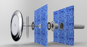 Huaxia IP68 Không Thấm Nước Nhựa Đầy 30W Đèn Hồ Bơi Cho Lót Vinyl Sợi Thủy Tinh Hồ Bơi LED Dưới Nước Hồ Bơi Ánh Sáng - Product Image 2