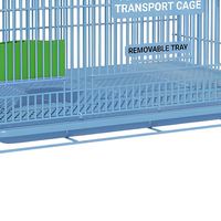 Cage à oiseaux rectangulaire pliable extra large, solide, écologique, simple et moderne, avec plateau amovible, mangeoires intégrées et fermeture à bouton.