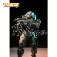 Kostum Robot Elegan Buatan Tangan Desainer Master Chief untuk Pertunjukan Panggung, Hadiah Natal Sempurna untuk Pesta
