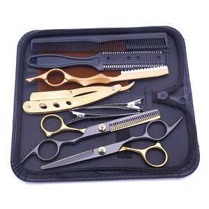 Ciseaux à cheveux 6'' – Kit de ciseaux de coiffure en acier inoxydable pour démêlage – Ciseaux de barbier professionnels - Product Image 2