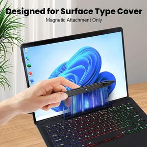 Stylo mince <span class=keywords><strong>2</strong></span> pour Microsoft <span class=keywords><strong>Surface</strong></span> Pro 12/11/10/9/8/7/6/5/4/X Book 4096 Effaceur de pression Clic droit Rejet de la paume Pointe en graphite - Product Image 5