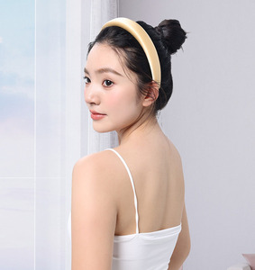 High-quality Customization 30mm 6A Mulberry Silk Headband <strong>Hair</strong> <strong>Clasp</strong> Elevated Crown Narrow Version Elegant Luxury in Stock 3cm - Product Image 4