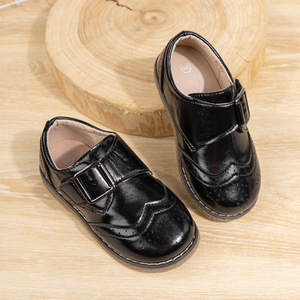 Nuevo Estilo de Zapatos Escolares de Baile para Niñas y Niños, con Suela Suave y Diseño Hueco de Cuero PU - Product Image 4