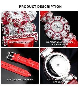 Premium 925 plata esterlina cuarzo Moissanite diamante relojes para mujer relojes de cuarzo Original Mujer Colección Femmes - Product Image 3