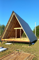 Maisons triangulaires, kits de maisons à bas prix, maisons modulaires en acier, structure moderne rurale, appartement, cour, camping-car, hôtel, maison