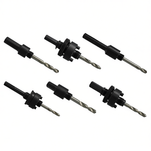 Complete Arbor Bits For Bimetal Saw Blades 6 <b>Pc</b> <b>Set</b> With Drill Bit Adapter - Product Image 2