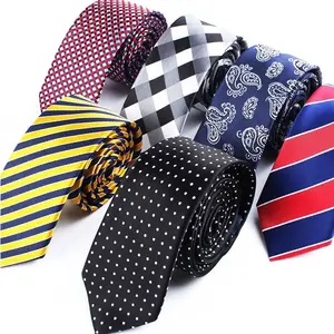 Ties Men Custom High Quality Personalized Italian Silk Polyester Necktie Fabric Corbatas Woven Neck Ties Mens Tie
