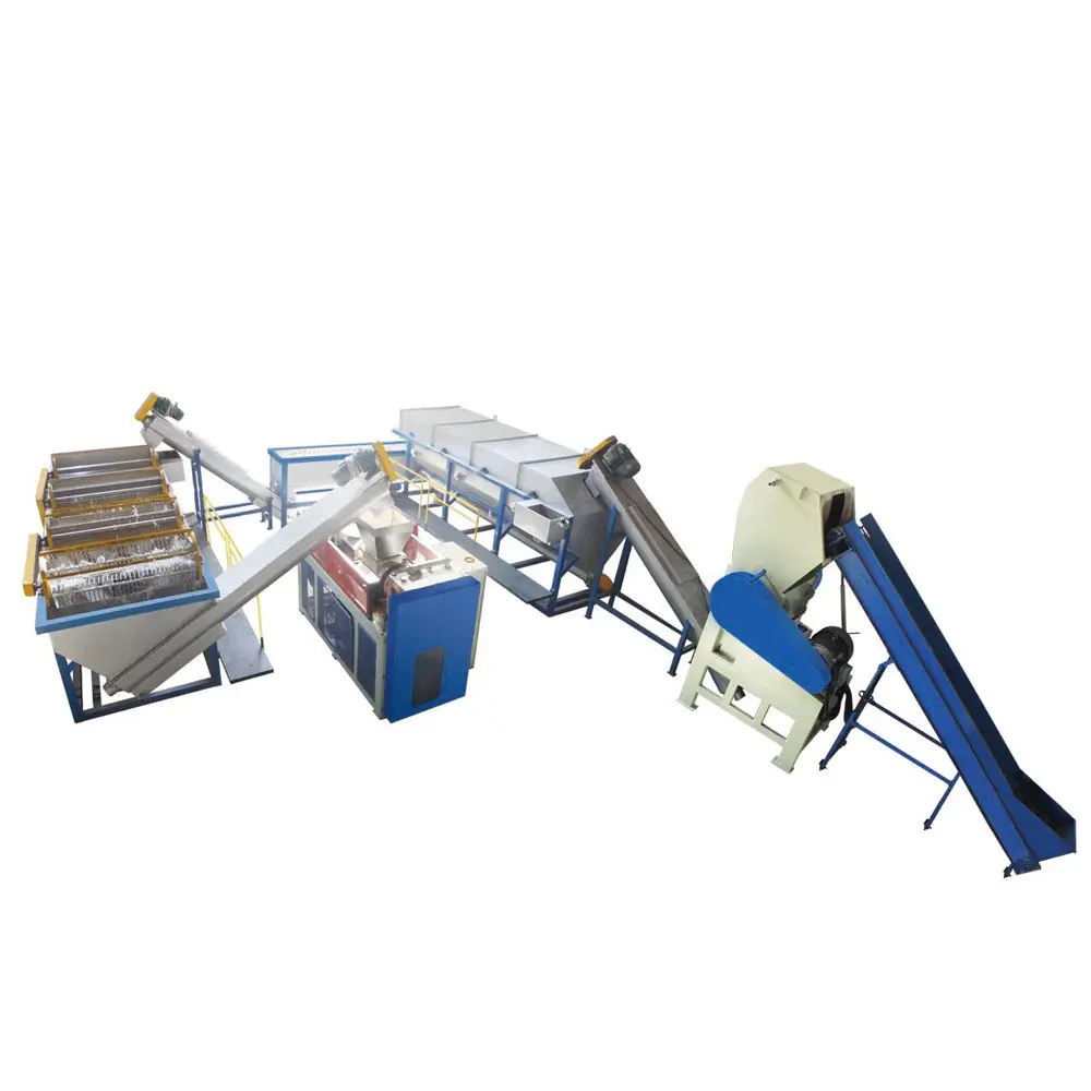 Waste Plastic Pe Pp Films Bag Washing Recycling Machinery