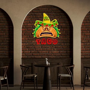 ป้ายไฟนีออนแบบกำหนดเองพร้อมการพิมพ์ UV สำหรับตกแต่งผนังร้านกาแฟ ร้านอาหาร ไฟ LED กันน้ำ - Product Image 6