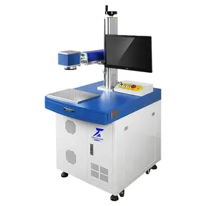 20W 30W JPT MOPA Warna Serat Laser Menandai Mesin untuk Stainless Steel YIZHOU Laser