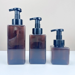 Bouteille Distributrice Carrée Noire Brillante en PETG pour Mousse Nettoyante, 250ml, 450ml, 650ml - Product Image 6