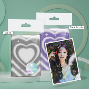 1000 pièces neuves !!! Série Macaron holographique, forme de cœur, mat + petites étoiles, pochettes pour cartes photo KPOP - Product Image 2