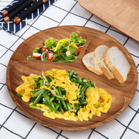 Plateau de petit-déjeuner en bois d'acacia écologique avec logo personnalisé, plat de service en bois jetable pour hôtels et cuisine, assiette à dessert sécurisée