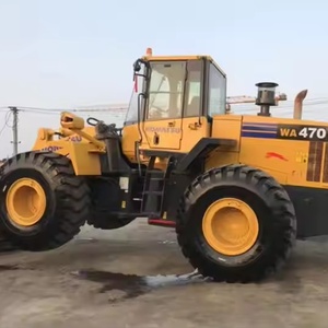 Máquina de movimiento de tierras usada KOMATSU WA470 cargadora de ruedas usada Komatsu WA470 usada cargadora de ruedas para la venta - Product Image 1