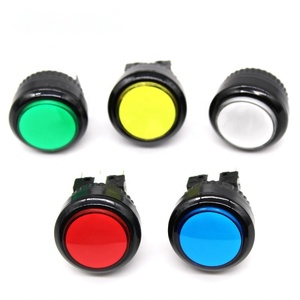 Accessoires pour machine de jeu d'arcade DIY : Bouton d'arcade compact en plastique bombé de 32 mm pour machines à monnayeur - Product Image 1