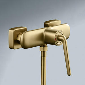 Ensemble de robinetterie de salle de bain Vimijia pour projet hôtelier, mitigeur mural tout cuivre sans pommeau, pour baignoire, eau chaude et froide - Product Image 3